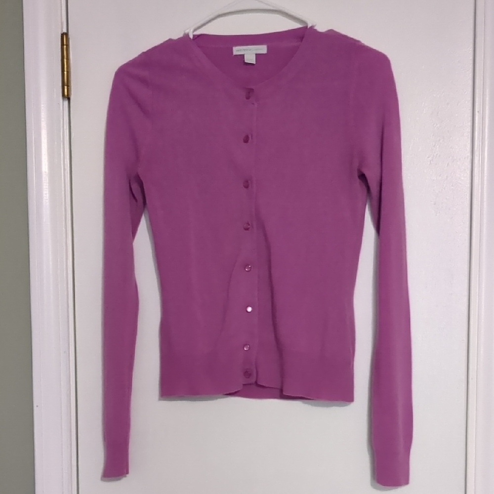 New York & Company Vibrant Pink Cardigan